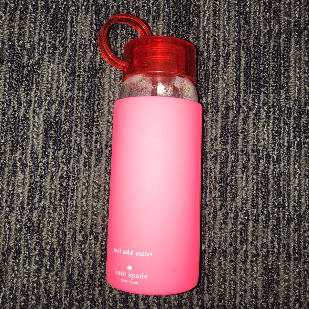 Kate spade glass water bottle.